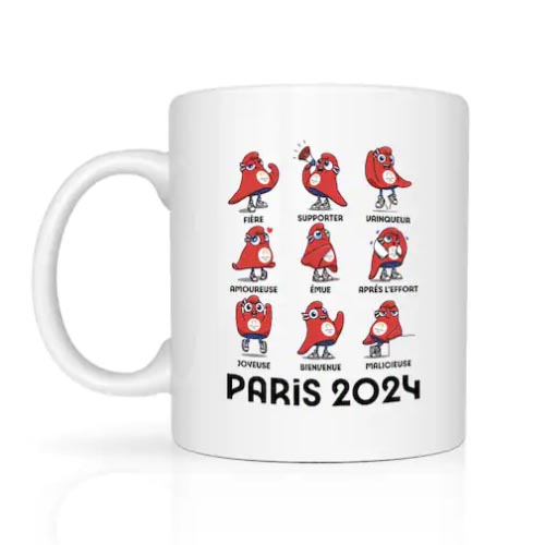 olympische spelen mok 2024 mascotte